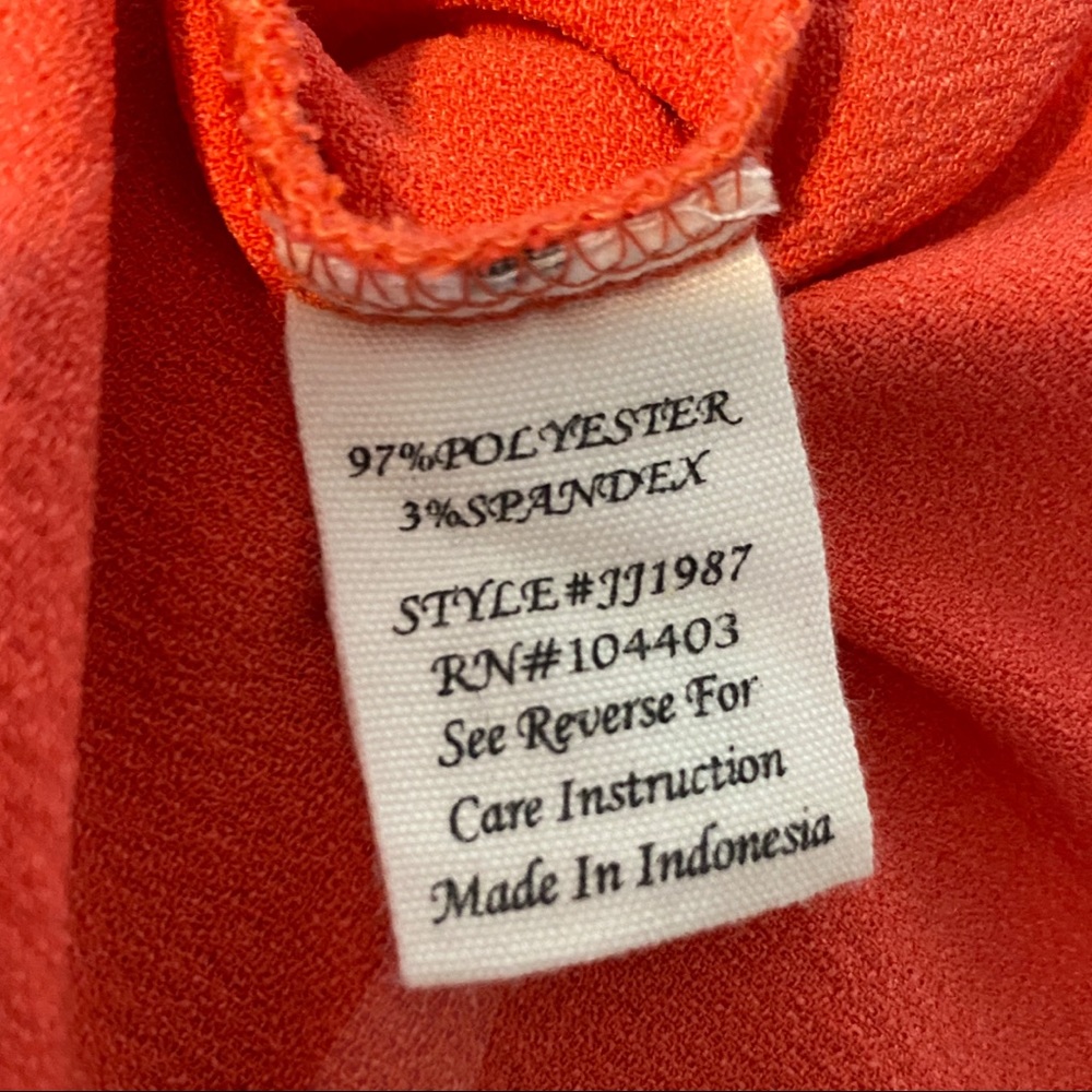 Mine coral pink scalloped tank dress size large - Picture 6 of 7